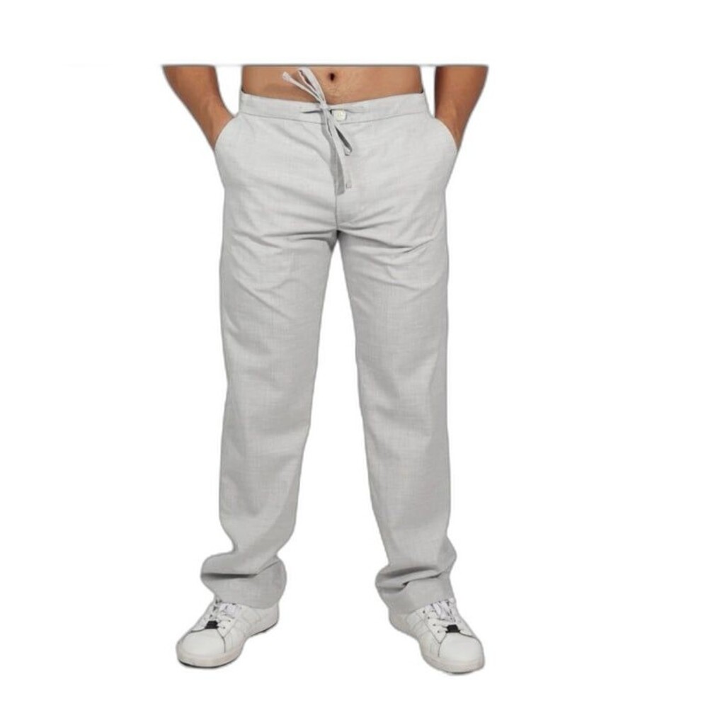 NWT J. FERRAR Men’s Big & Tall Light Woven Pattern Pants Light Gray (XL) #334